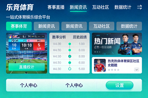 乐竞体育官方网站2024最新版本全景界面架构与智能化设计展示图